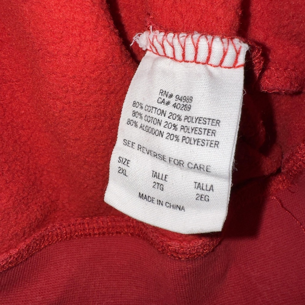 Philadelphia Phillies Hoodie Mens 2XL Red MLB Baseball New Era Pullover Fleece - Picture 2 of 13